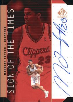 1998-99 SP Authentic - Sign of the Times Bronze #TY Maurice Taylor Front
