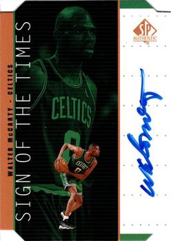 1998-99 SP Authentic - Sign of the Times Bronze #WM Walter McCarty Front