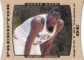 1996-97 Upper Deck - Predictors II #P10 Kevin Garnett Front