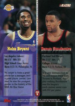 1998-99 Stadium Club - Co-Signers #CO9 Damon Stoudamire / Kobe Bryant Back