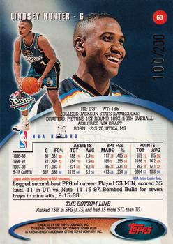 1998-99 Stadium Club - First Day Issue #60 Lindsey Hunter Back