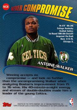 1998-99 Stadium Club - Never Compromise #NC8 Antoine Walker Back
