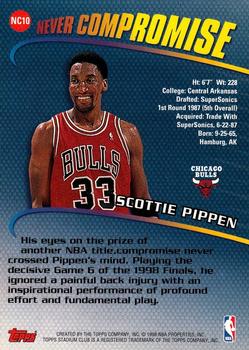1998-99 Stadium Club - Never Compromise #NC10 Scottie Pippen Back