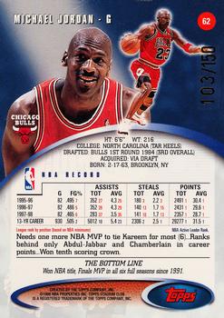 1998-99 Stadium Club - One of a Kind #62 Michael Jordan Back