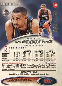 1998-99 Stadium Club - One of a Kind #165 Grant Hill Back