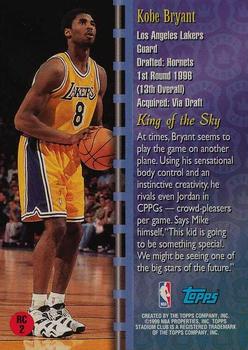 1998-99 Stadium Club - Royal Court #RC2 Kobe Bryant Back