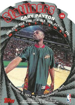 1998-99 Stadium Club - Statliners #S8 Gary Payton Back