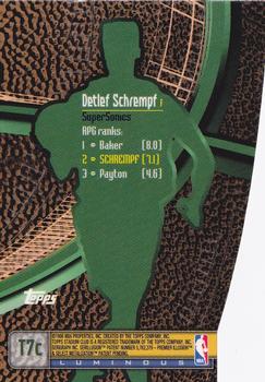 1998-99 Stadium Club - Triumvirate Luminous #T7c Detlef Schrempf Back