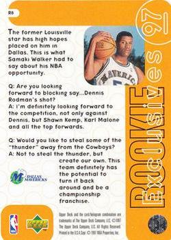 1996-97 Upper Deck - Rookie Exclusives #R8 Samaki Walker Back