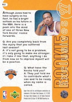 1996-97 Upper Deck - Rookie Exclusives #R12 Dontae' Jones Back