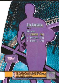 1998-99 Stadium Club - Triumvirate Illuminator #T8a John Stockton Back