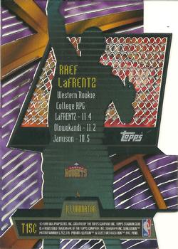 1998-99 Stadium Club - Triumvirate Illuminator #T15C Raef LaFrentz Back