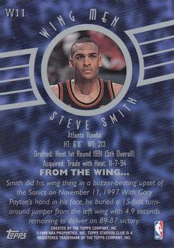 1998-99 Stadium Club - Wing Men #W11 Steve Smith Back