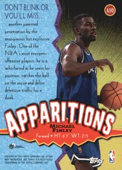 1998-99 Topps - Apparitions #A10 Michael Finley Back