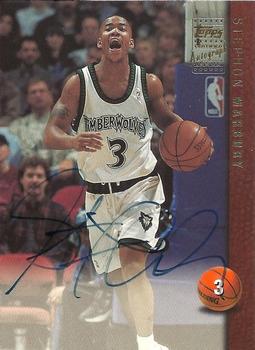 1998-99 Topps - Autographs #AG3 Stephon Marbury Front