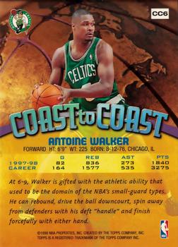 1998-99 Topps - Coast to Coast #CC6 Antoine Walker Back