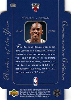 1996-97 Upper Deck - Rookie of the Year #RC13 Michael Jordan Back