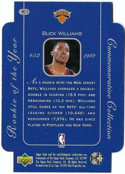 1996-97 Upper Deck - Rookie of the Year #RC14 Buck Williams Back