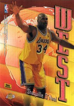 1998-99 Topps - East/West Refractors #EW2 Alonzo Mourning / Shaquille O'Neal Back