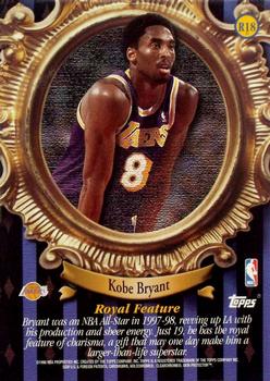 1998-99 Topps - Roundball Royalty Refractors #R18 Kobe Bryant Back