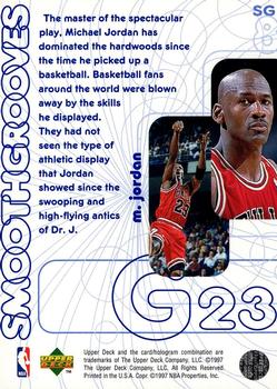 1996-97 Upper Deck - Smooth Grooves #SG8 Michael Jordan Back