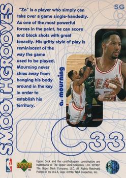 1996-97 Upper Deck - Smooth Grooves #SG9 Alonzo Mourning Back