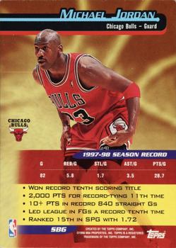 1998-99 Topps - Season's Best #SB6 Michael Jordan Back