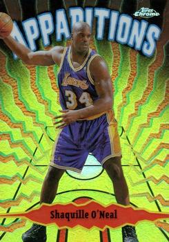 1998-99 Topps Chrome - Apparitions Refractors #A5 Shaquille O'Neal Front