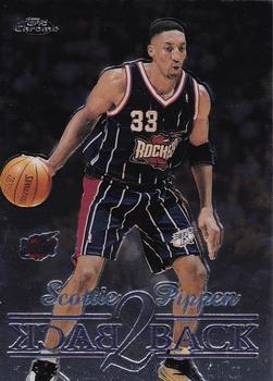 1998-99 Topps Chrome - Back 2 Back #B2 Scottie Pippen Front