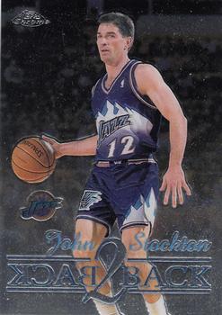 1998-99 Topps Chrome - Back 2 Back #B5 John Stockton Front