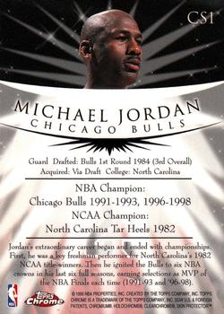 1998-99 Topps Chrome - Champion Spirit #CS1 Michael Jordan Back