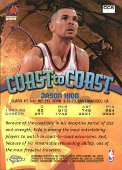 1998-99 Topps Chrome - Coast to Coast #CC5 Jason Kidd Back