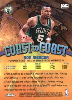 1998-99 Topps Chrome - Coast to Coast Refractors #CC14 Ron Mercer Back