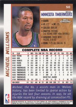 1998-99 Topps Chrome - Refractors #50 Micheal Williams Back