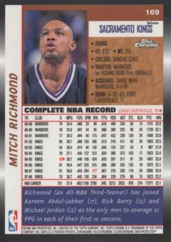 1998-99 Topps Chrome - Refractors #169 Mitch Richmond Back