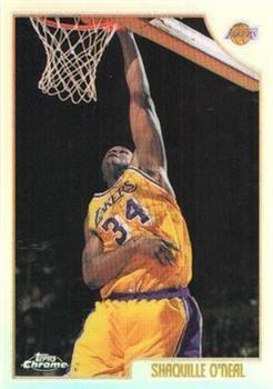 1998-99 Topps Chrome - Refractors #175 Shaquille O'Neal Front