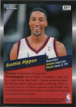 1998-99 Topps Chrome - Refractors #221 Scottie Pippen Back