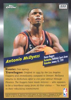 1998-99 Topps Chrome - Refractors #222 Antonio McDyess Back