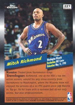 1998-99 Topps Chrome - Refractors #227 Mitch Richmond Back