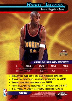 1998-99 Topps Chrome - Season's Best #SB30 Bobby Jackson Back