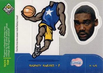 1998-99 UD Choice - Mini Bobbing Heads #12 Rodney Rogers Front