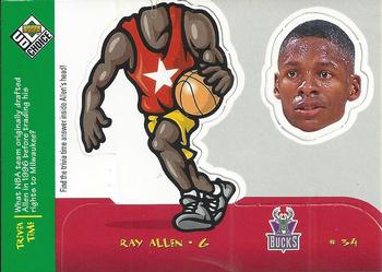 1998-99 UD Choice - Mini Bobbing Heads #15 Ray Allen Front