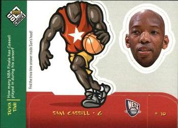 1998-99 UD Choice - Mini Bobbing Heads #17 Sam Cassell Front