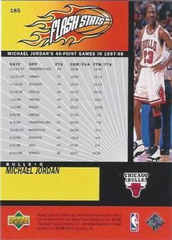 1998-99 UD Choice - Choice Reserve #185 Michael Jordan Back