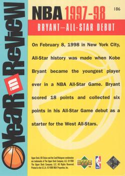 1998-99 UD Choice - Choice Reserve #186 Kobe Bryant Back