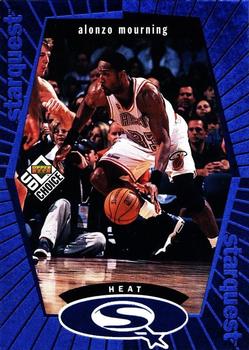 1998-99 UD Choice - StarQuest Blue #SQ14 Alonzo Mourning Front