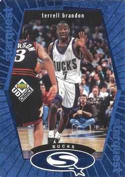 1998-99 UD Choice - StarQuest Blue #SQ15 Terrell Brandon Front
