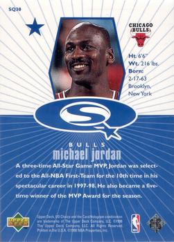 1998-99 UD Choice - StarQuest Blue #SQ30 Michael Jordan Back
