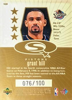 1998-99 UD Choice - StarQuest Gold #SQ8 Grant Hill Back