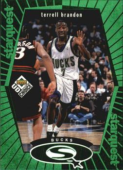 1998-99 UD Choice - StarQuest Green #SQ15 Terrell Brandon Front